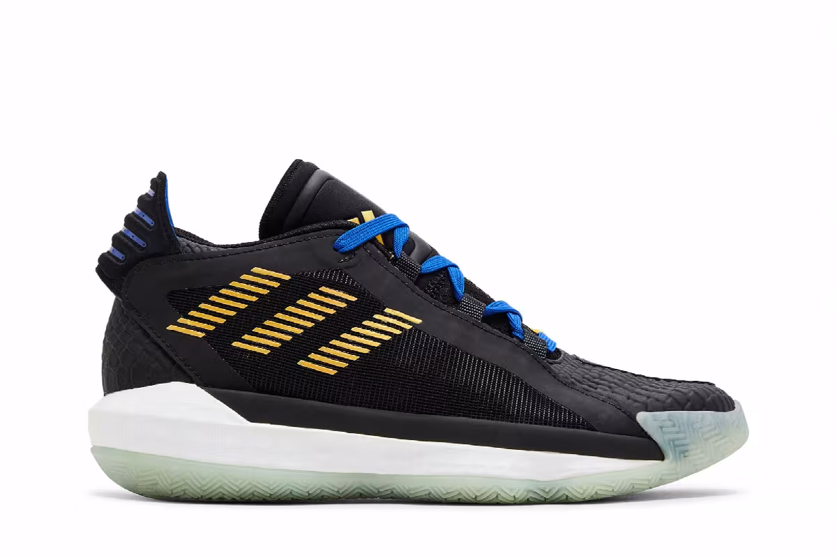 Adidas Dame 6 Big Kids Stone Cold, view 2