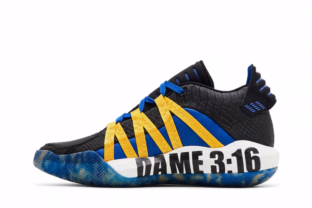 Adidas Dame 6 Big Kids Stone Cold, view 4