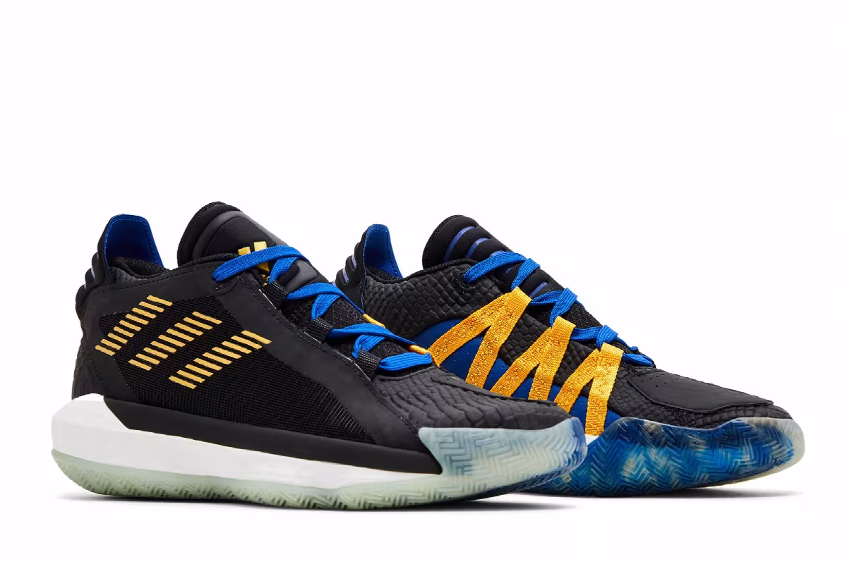Adidas Dame 6 Big Kids Stone Cold, view 9