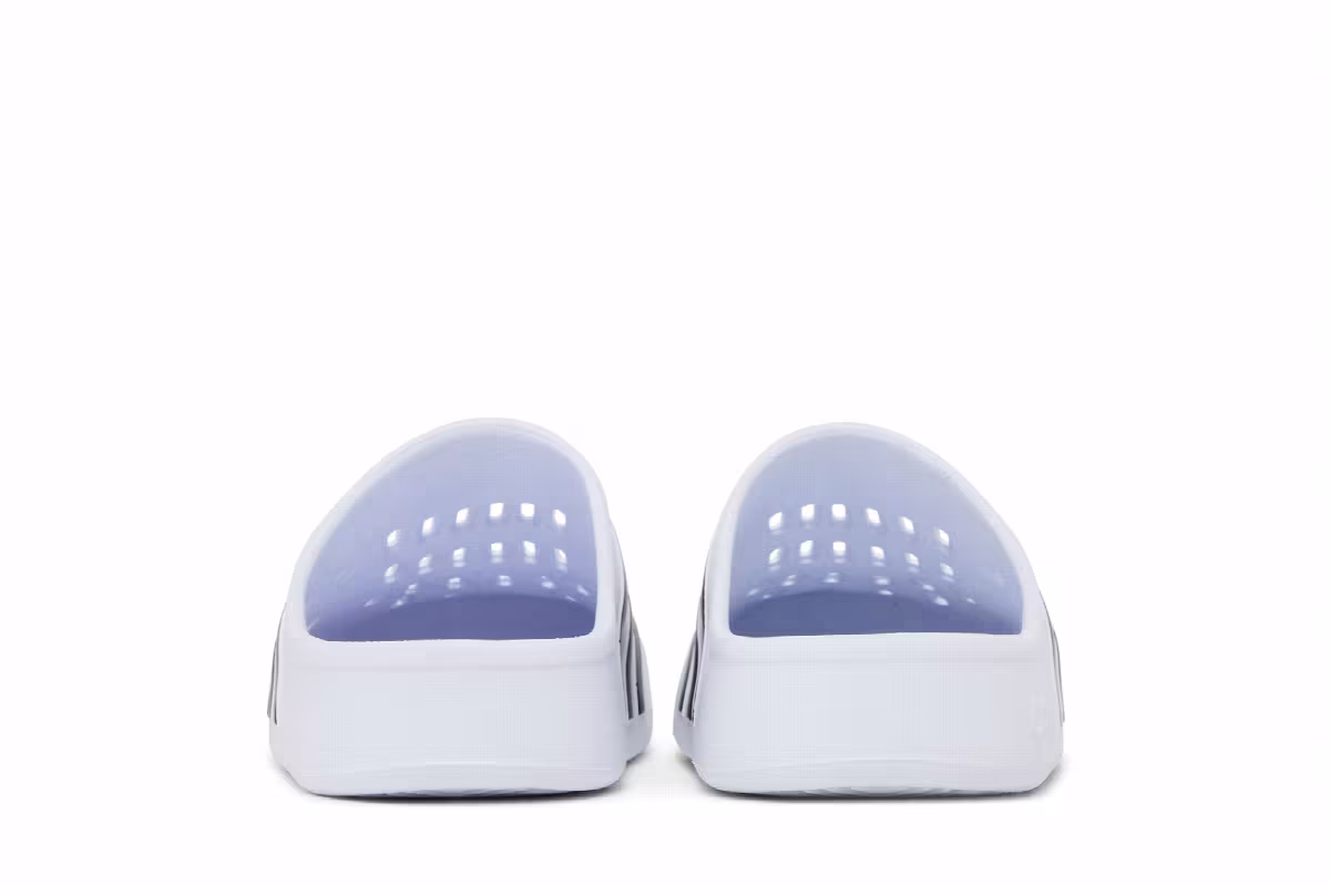 adidas Adilette Clog White Black, view 7