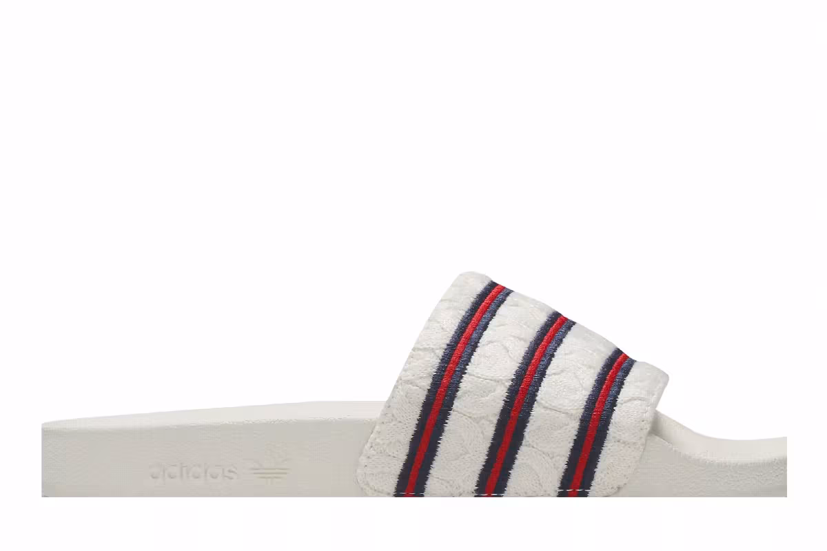 Extra Butter x adidas Consortium Adilette Off White, view 3