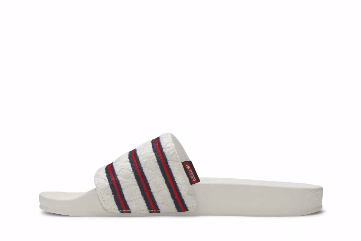 Extra Butter x adidas Consortium Adilette Off White, view 4