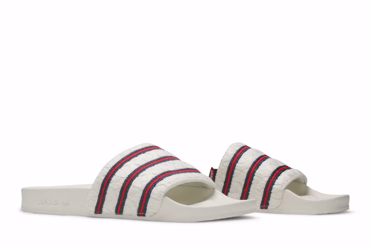 Extra Butter x adidas Consortium Adilette Off White, view 9