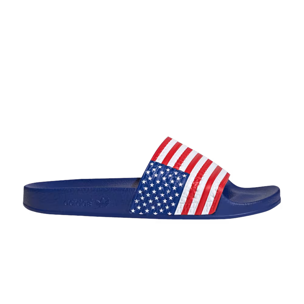 Adidas Adilette Slides USA Flag