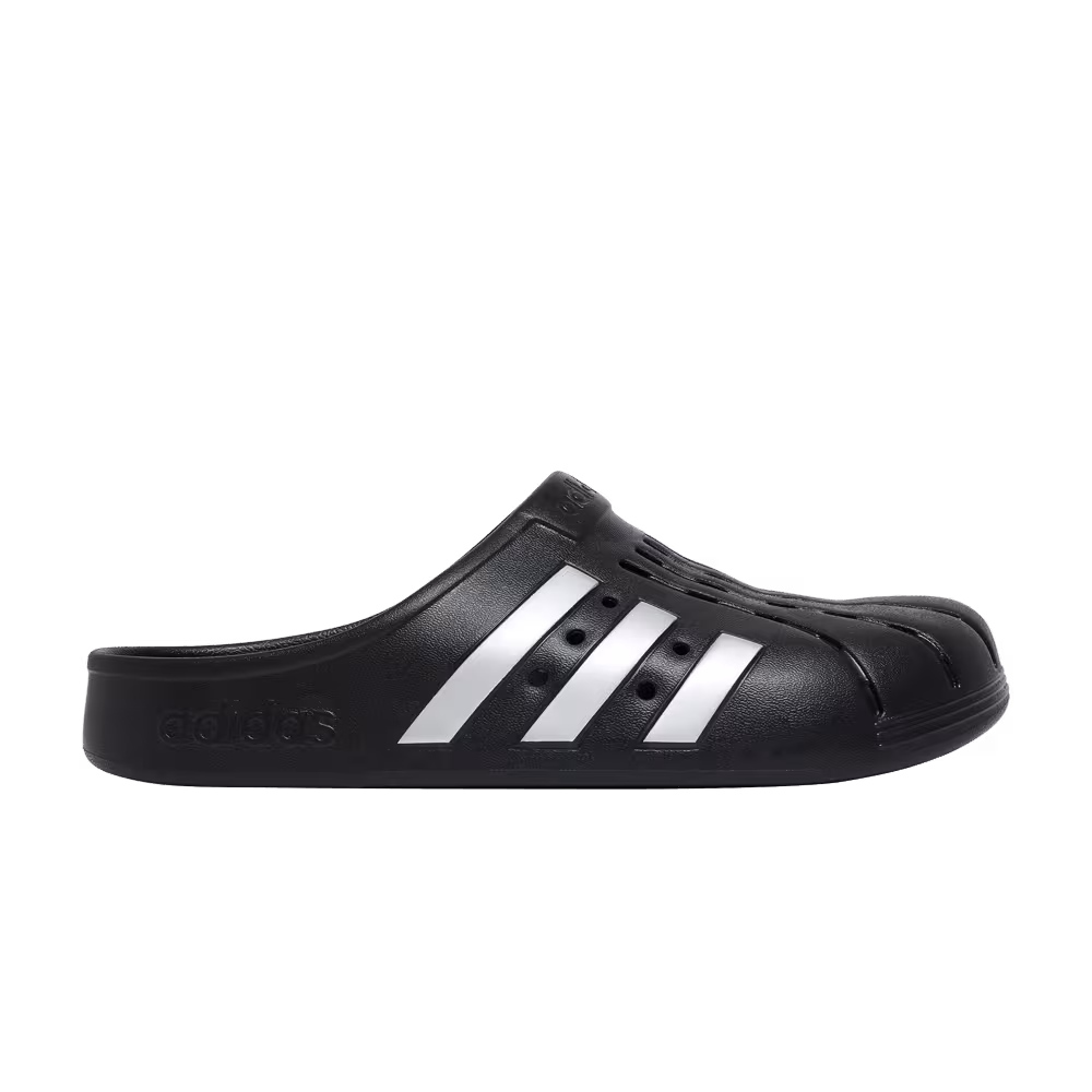 Adidas Adilette Clog Black Silver