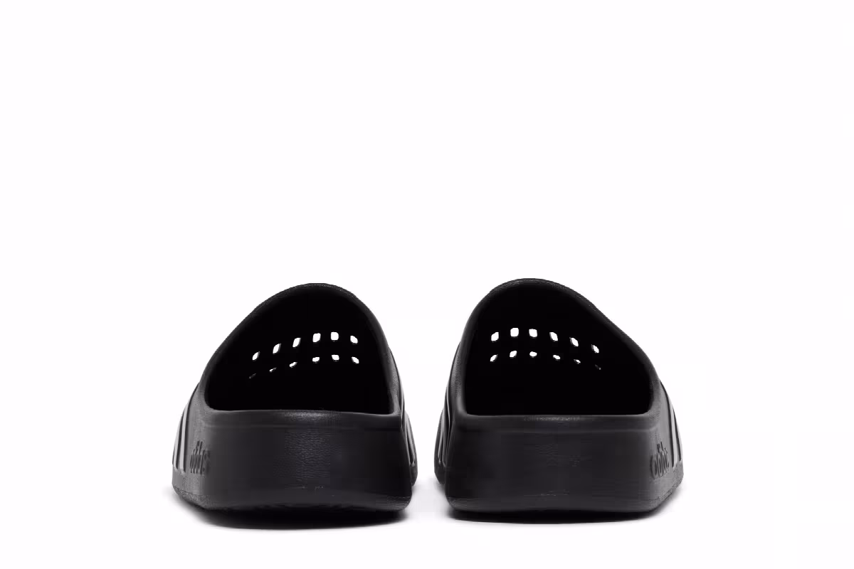 Adidas Adilette Clog Black Silver, view 7
