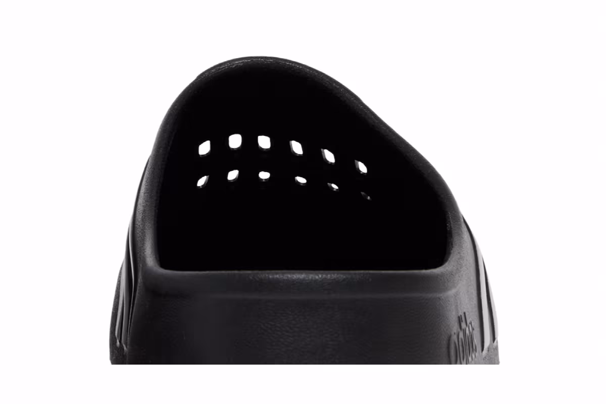 Adidas Adilette Clog Black Silver, view 8