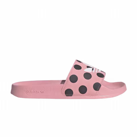 Adidas Wmns Adilette Lite Slides 'Trefoil Logo - Polka Dot Pink'