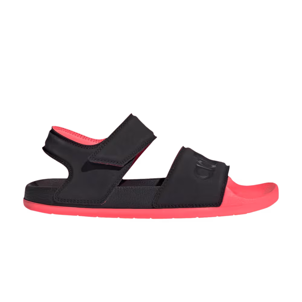 Adidas Women's Adilette Sandal Black Signal Pink