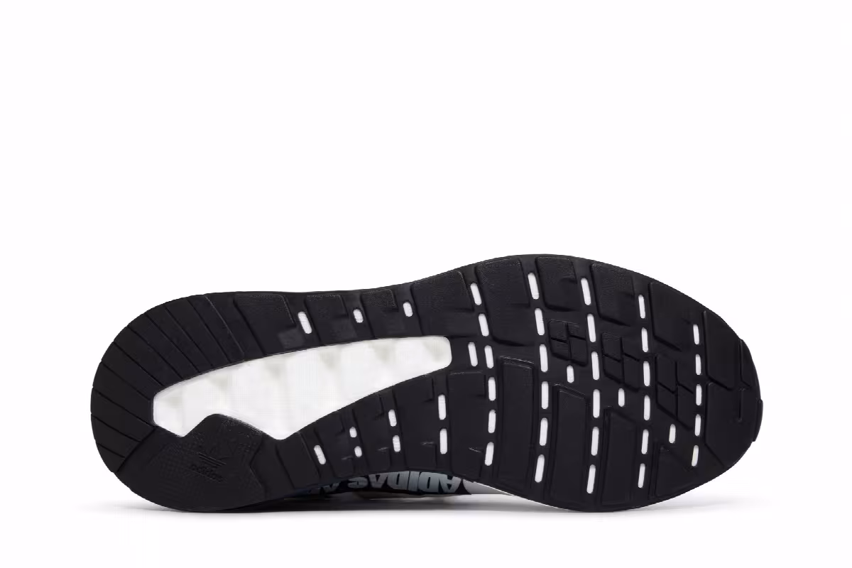 adidas ZX 2K Boost Bold Logo Graphic - White Navy, view 5