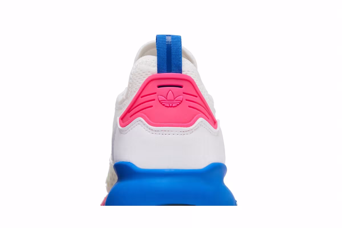 Adidas Women's ZX 2K Boost White Pink Blue, view 8
