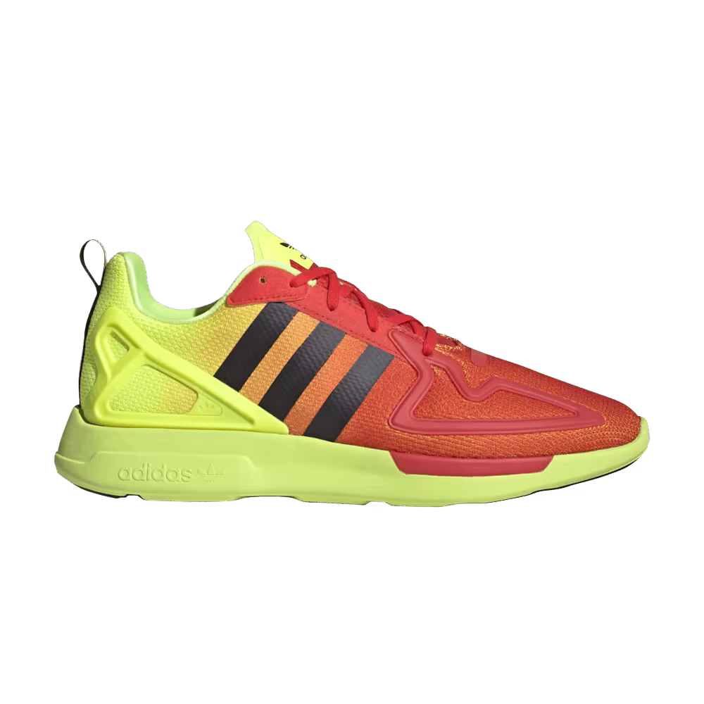Adidas ZX 2K Flux Solar Yellow Hi-Res Red