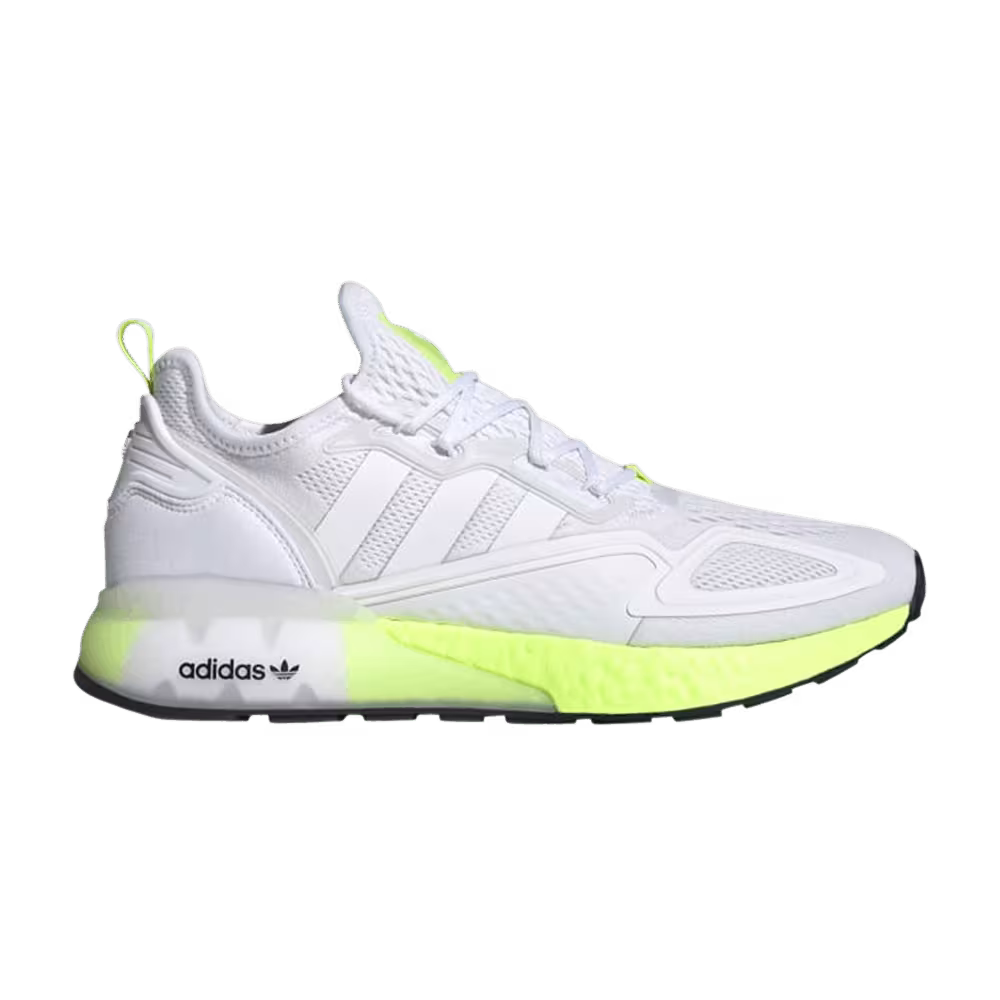 Adidas ZX 2K Boost White Solar Yellow