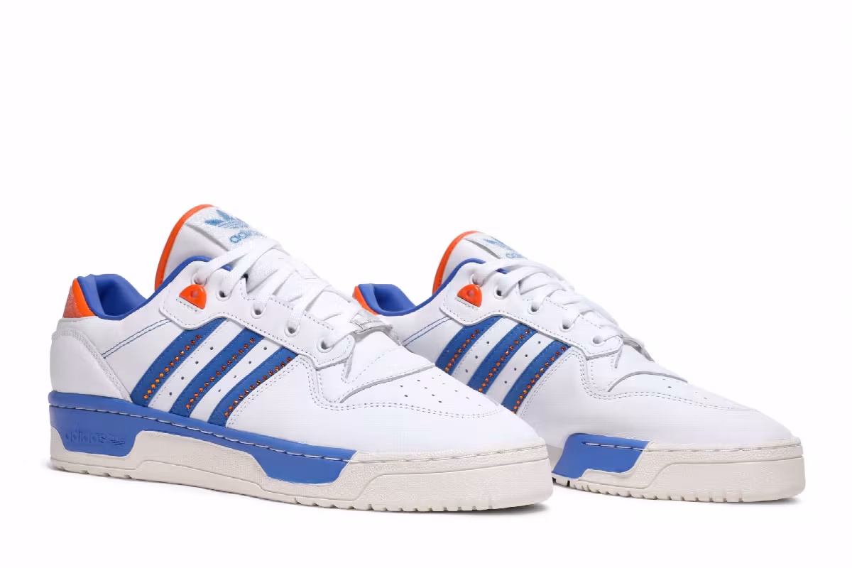 Swarovski x adidas Rivalry Low Cloud White Blue, view 9