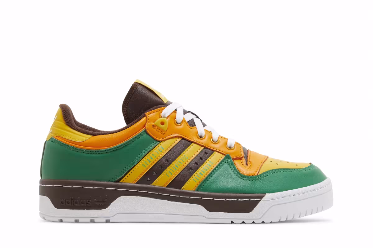 Human Made x adidas Rivalry Low Green Gold, view 2