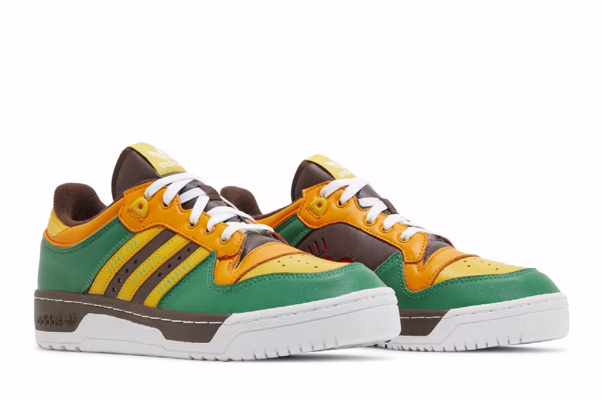 Human Made x adidas Rivalry Low Green Gold, view 9