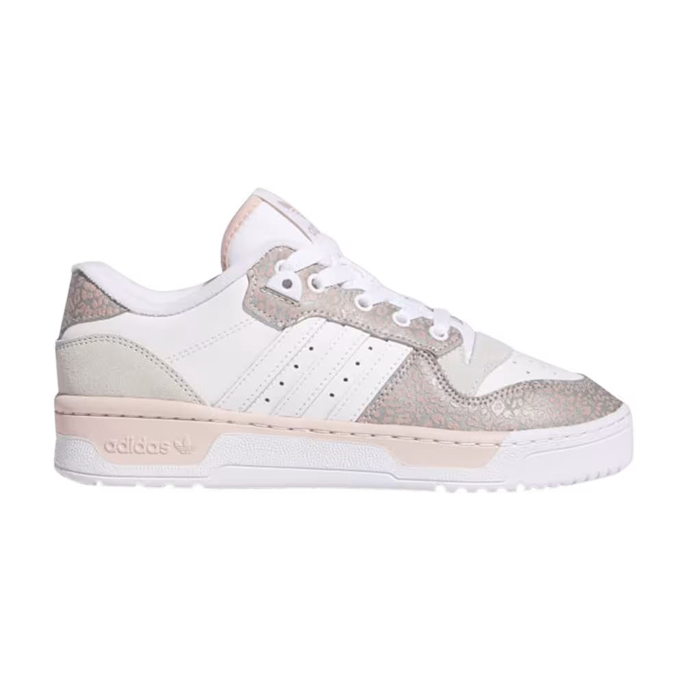 Adidas Women's Rivalry Low Pink Zebra Print