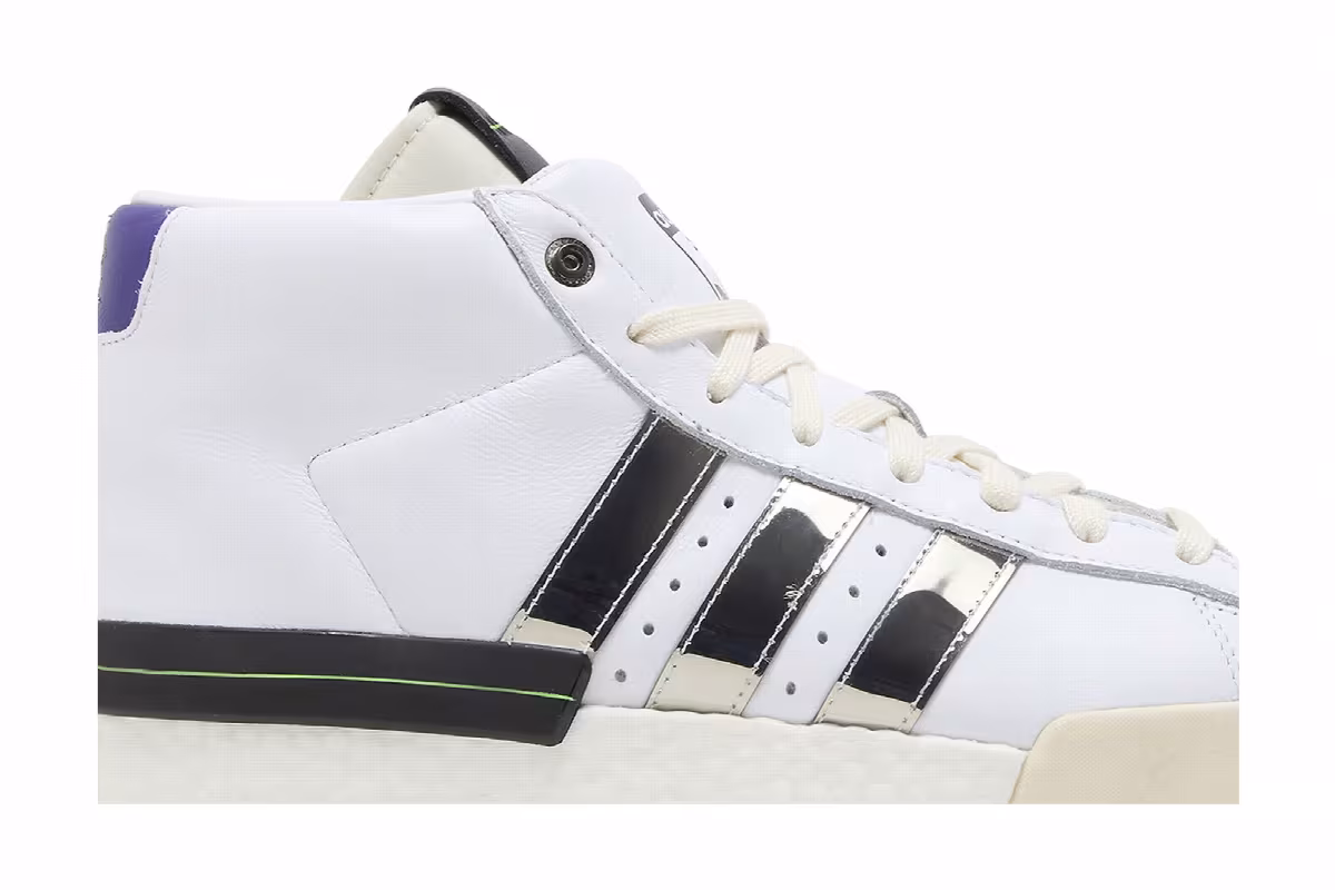Sankuanz x adidas Rivalry Pro Model White Silver Metallic, view 3