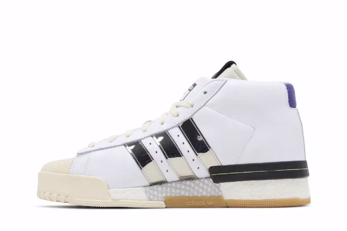 Sankuanz x adidas Rivalry Pro Model White Silver Metallic, view 4