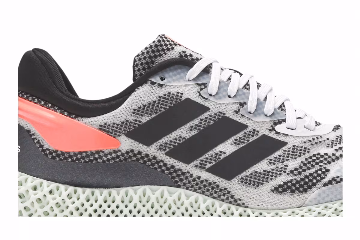 adidas 4D Run 1.0 White Signal Coral, view 3