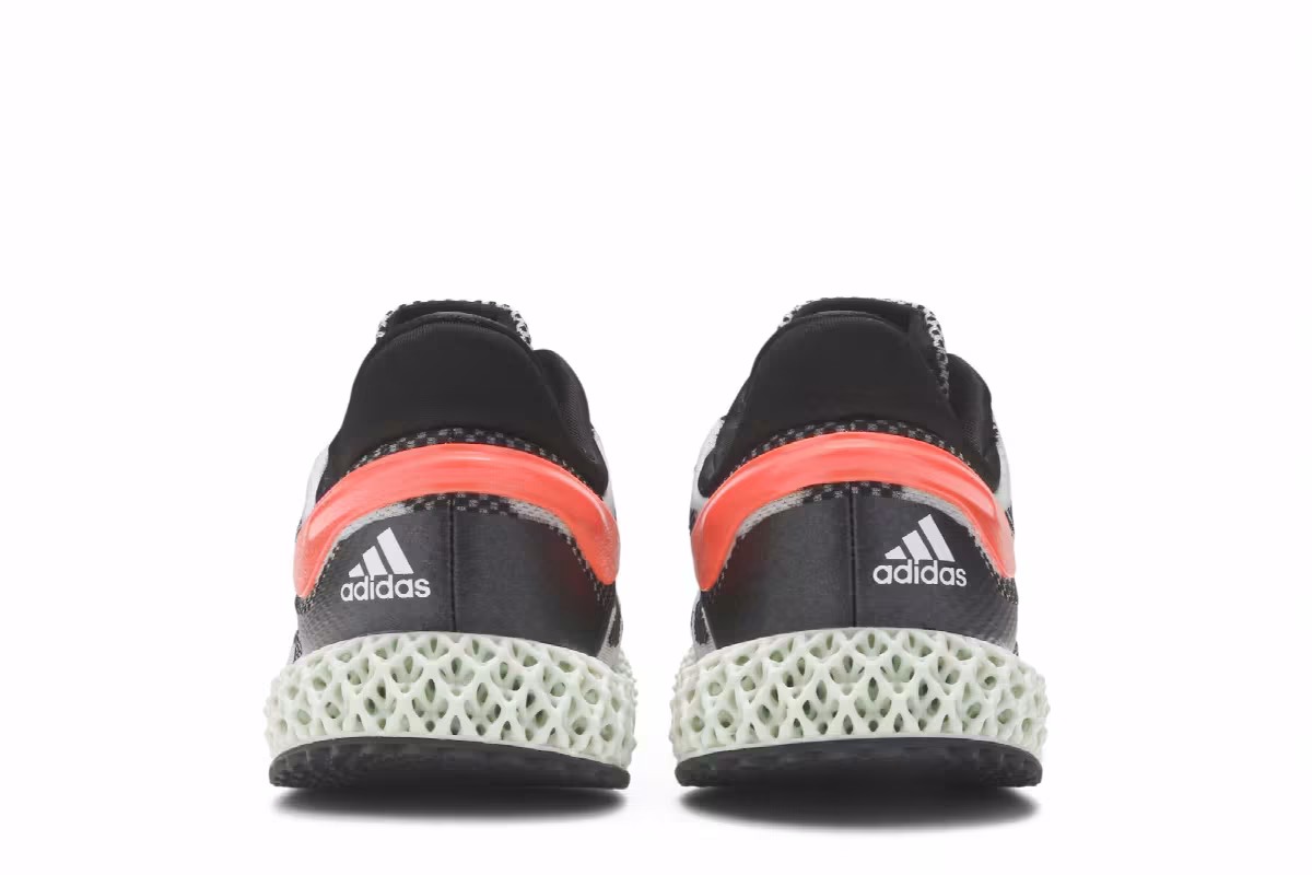 adidas 4D Run 1.0 White Signal Coral, view 7