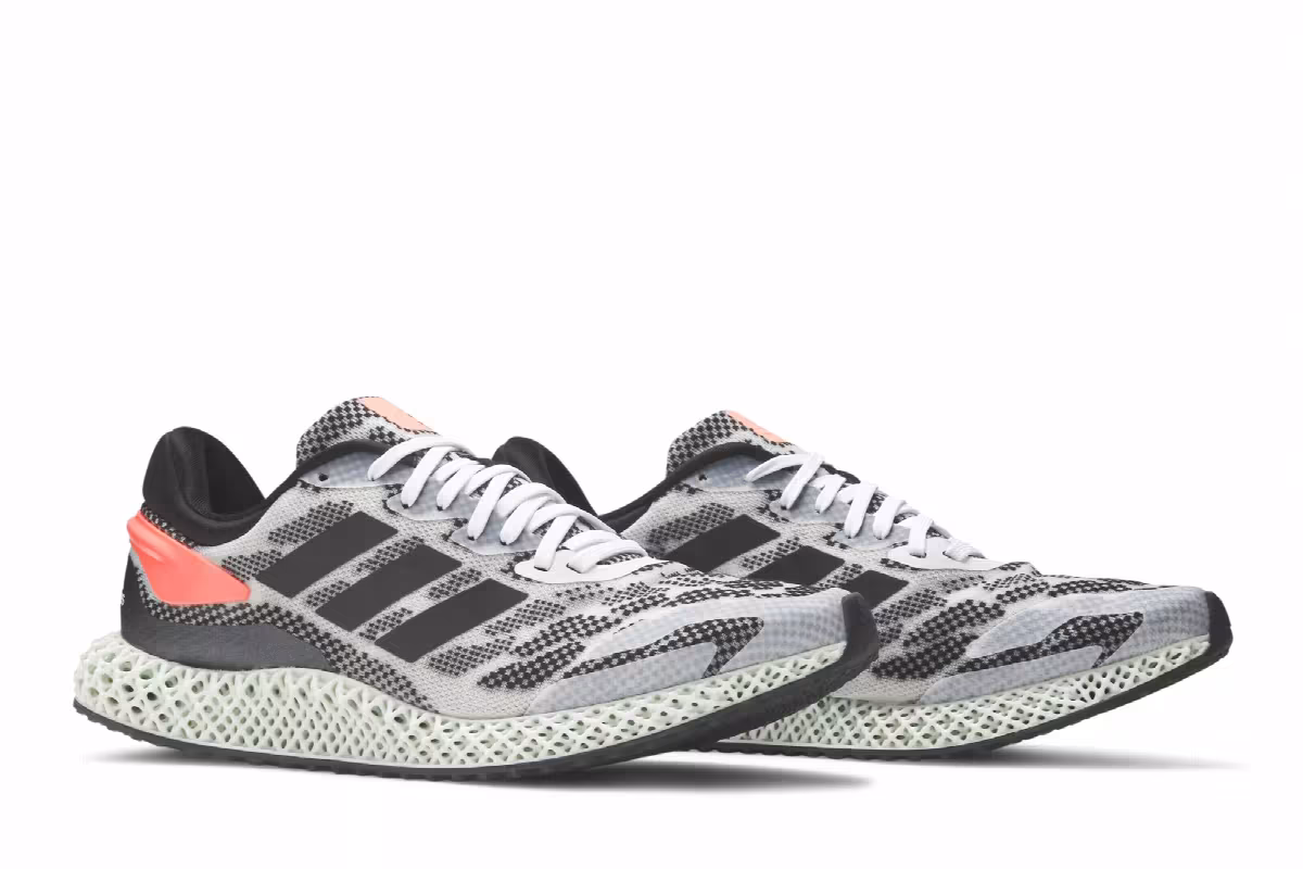 adidas 4D Run 1.0 White Signal Coral, view 9