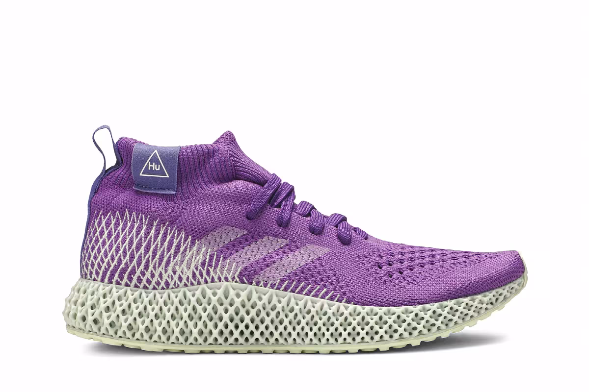Pharrell Williams x adidas 4D Runner Active Purple, view 2