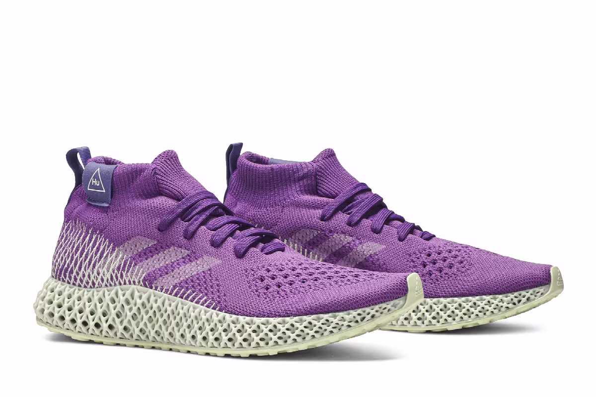 Pharrell Williams x adidas 4D Runner Active Purple, view 9