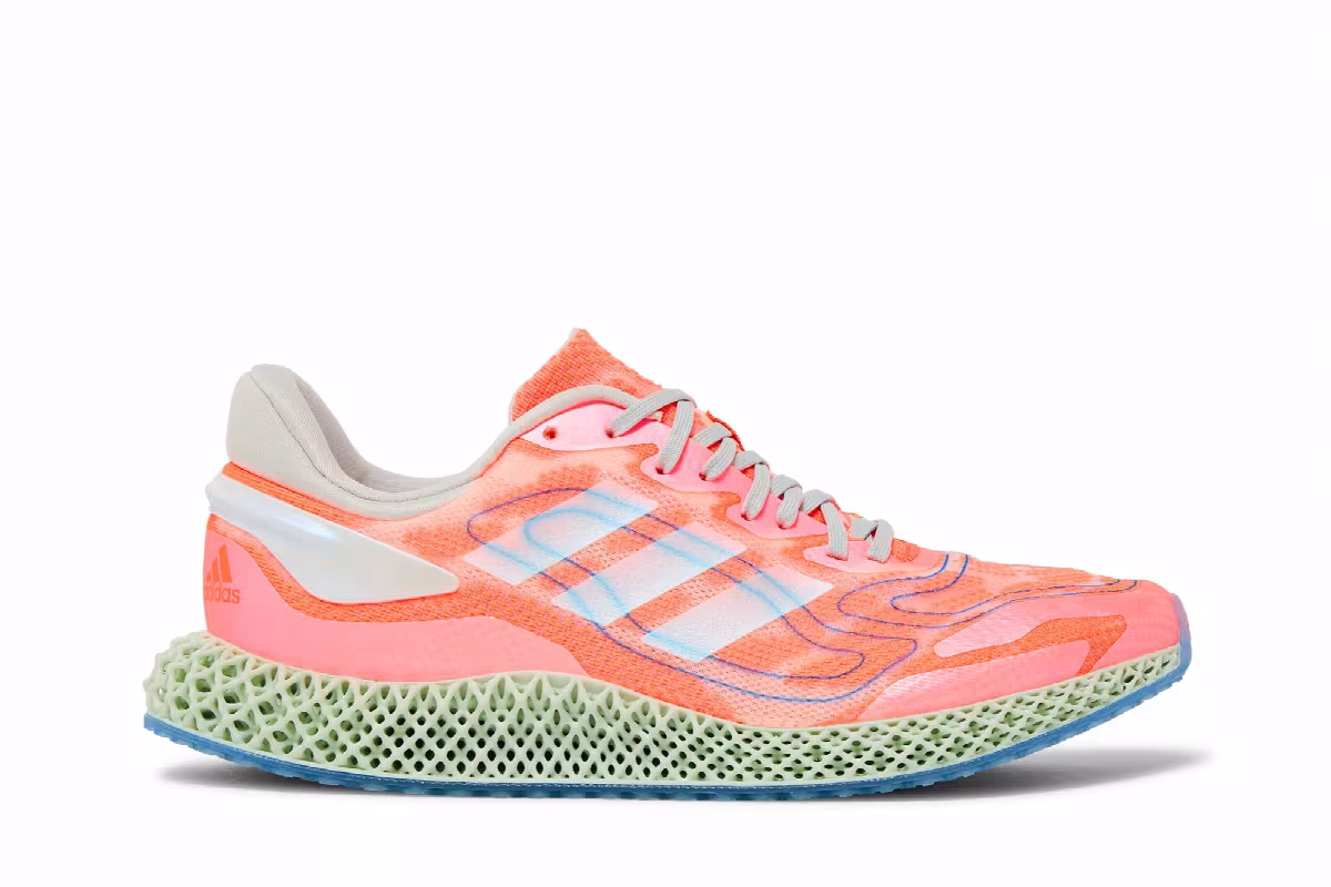 Adidas 4D Run 1.0 Signal Coral, view 2