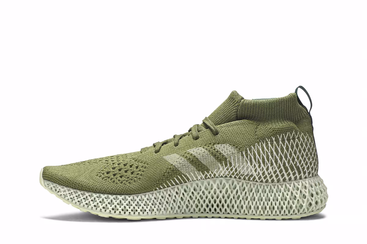 Pharrell Williams x adidas 4D Runner Olive, view 4