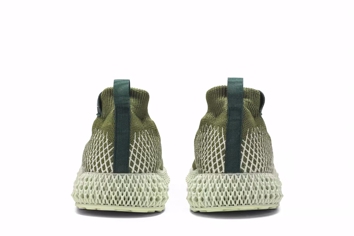 Pharrell Williams x adidas 4D Runner Olive, view 7