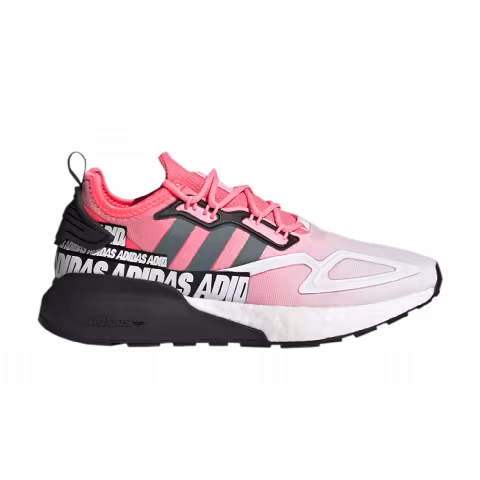 Adidas Wmns ZX 2K Boost 'Wordmark Heel Stripe - Semi Solar Red'