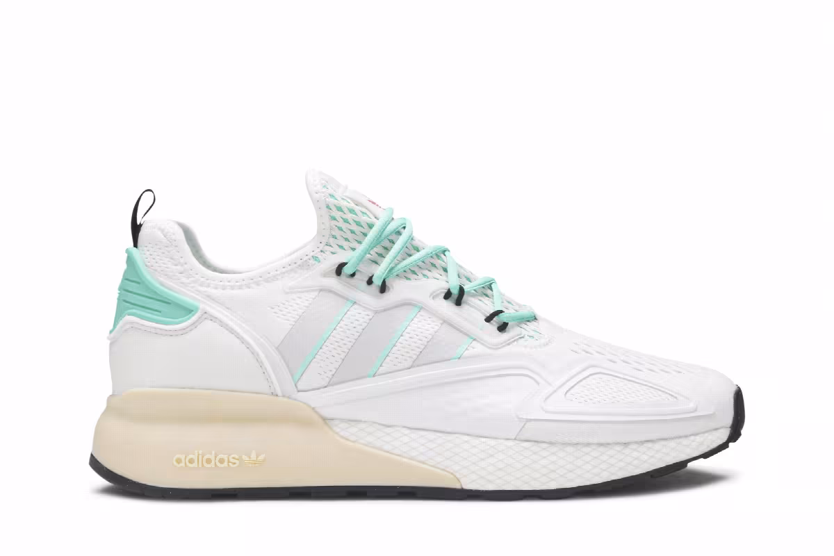 Adidas ZX 2K Boost Grey Hi-Res Green, view 2