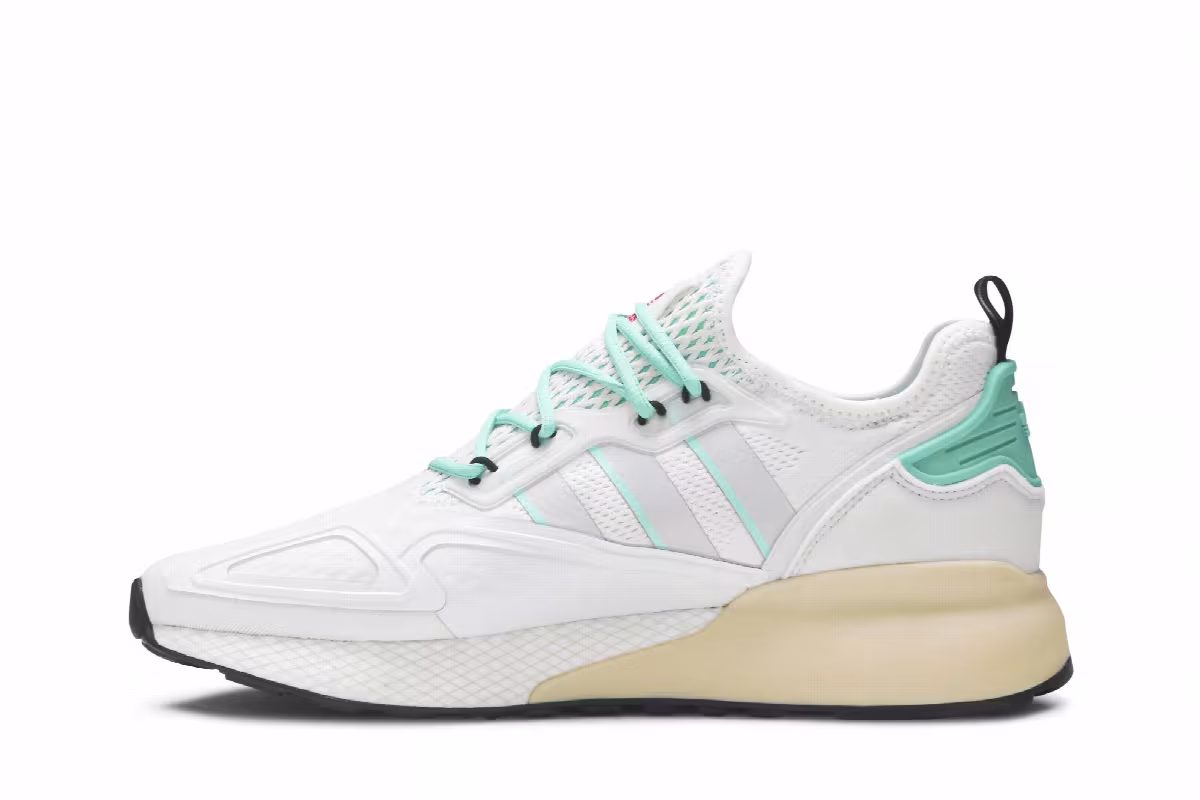 Adidas ZX 2K Boost Grey Hi-Res Green, view 4
