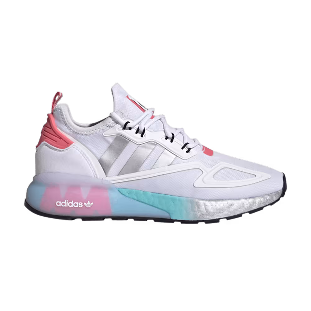 NASA x adidas Women's ZX 2K Boost White Hazy Rose