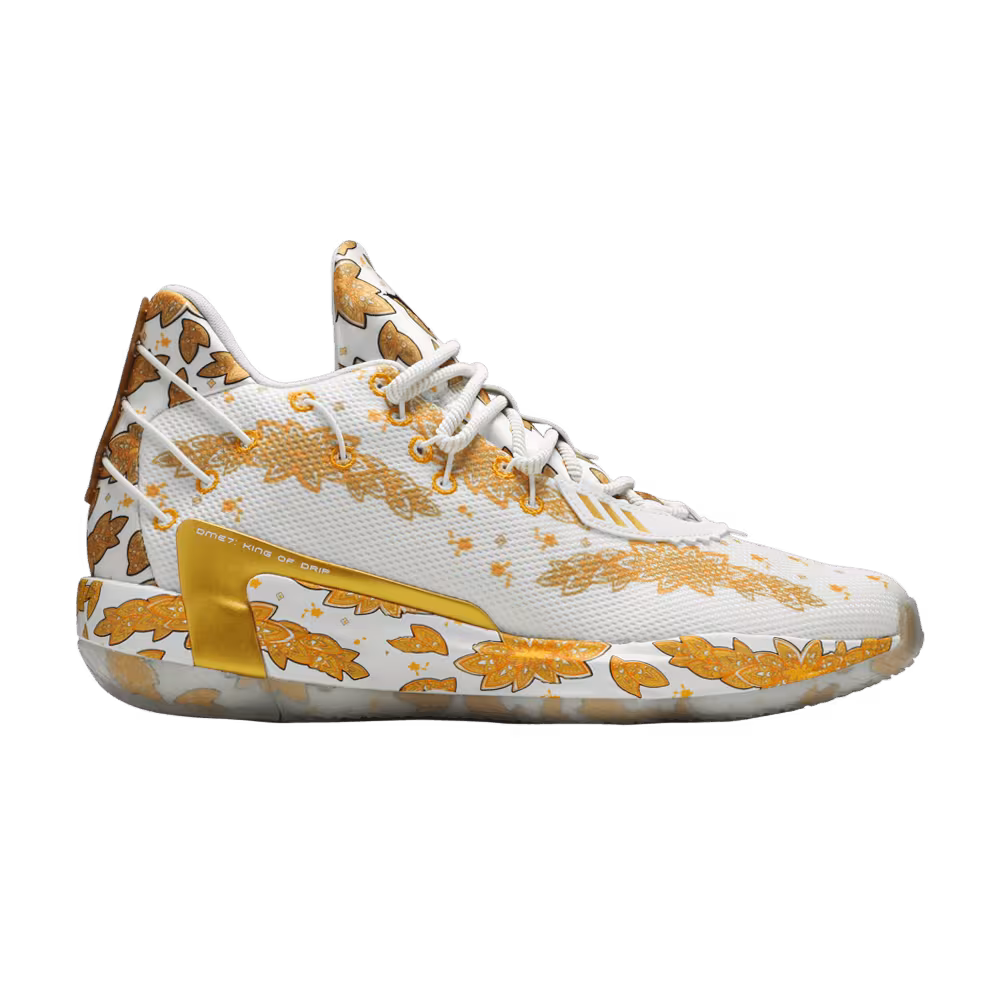 Ric Flair x adidas Dame 7 White Gold Metallic