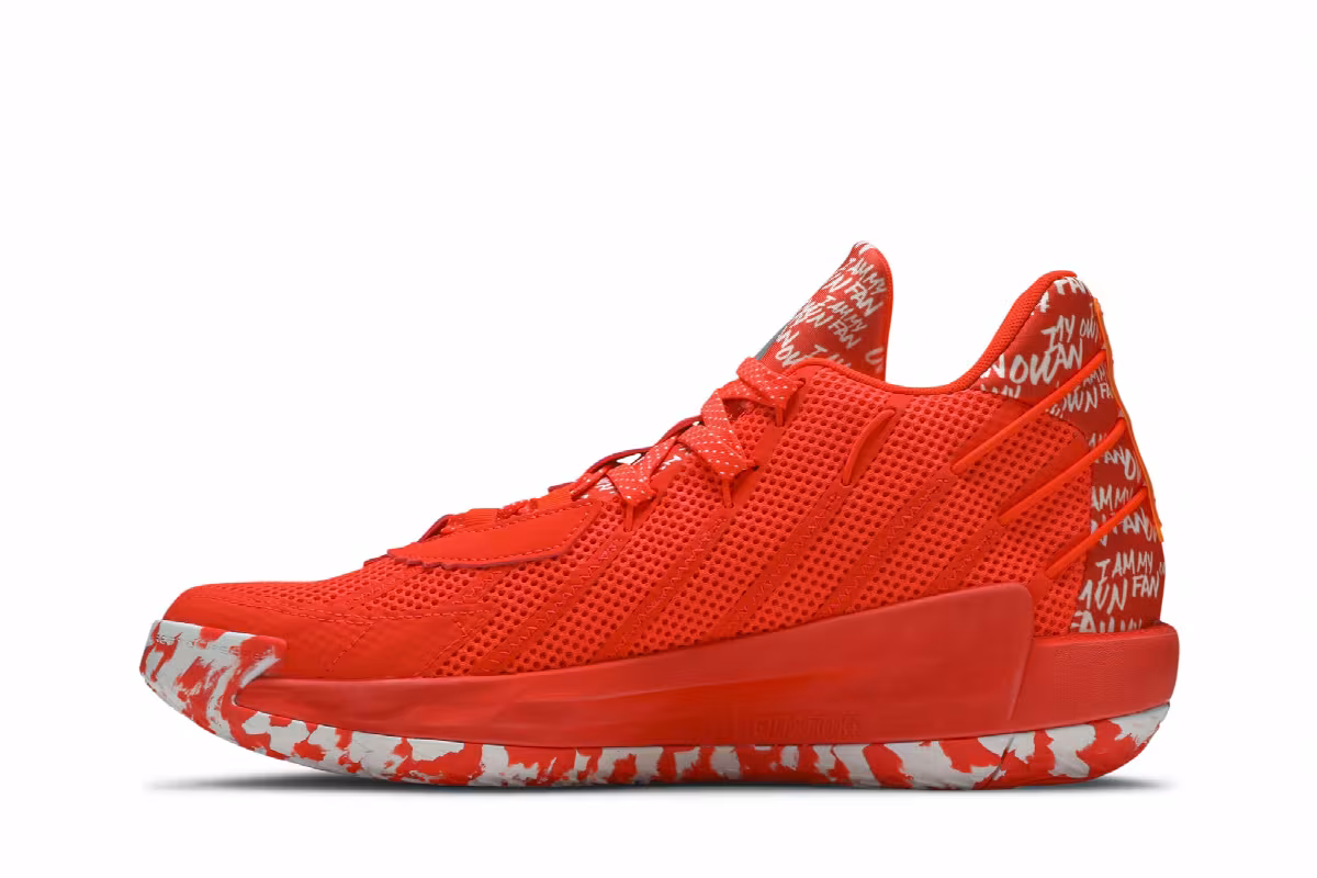 Adidas Dame 7 I Am My Own Fan - Solar Red, view 4
