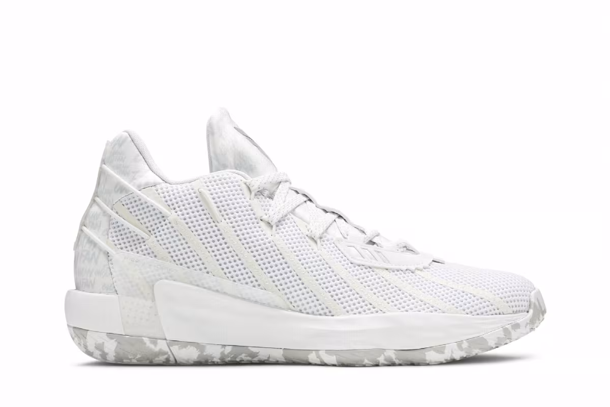 adidas Dame 7 I Am My Own Fan - Cloud White, view 2