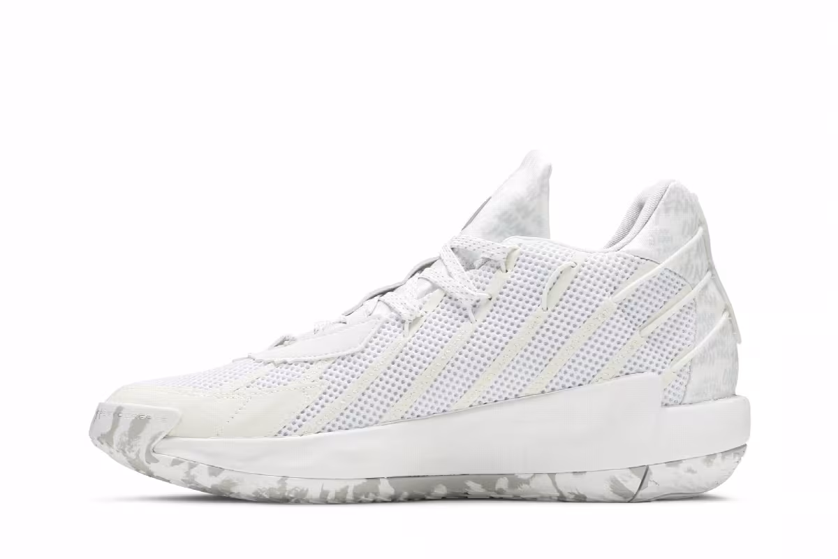adidas Dame 7 I Am My Own Fan - Cloud White, view 4