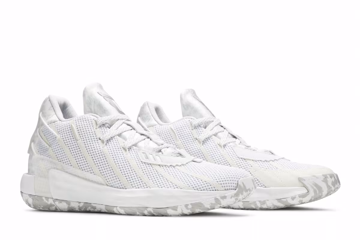 adidas Dame 7 I Am My Own Fan - Cloud White, view 9