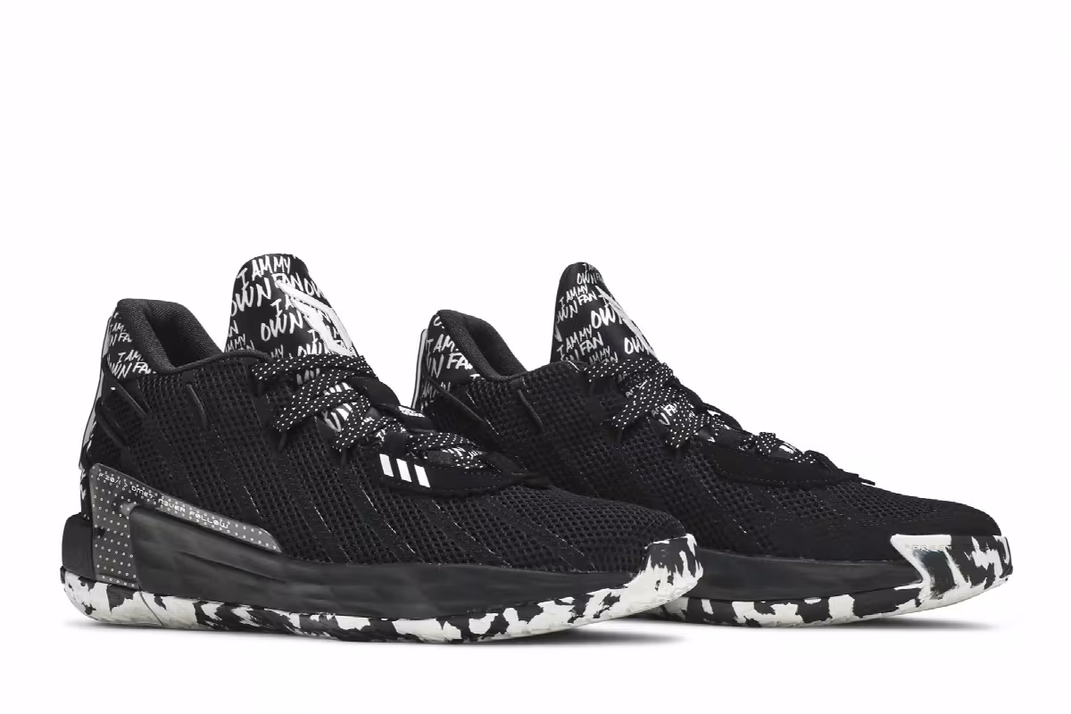 Adidas Dame 7 I Am My Own Fan - Core Black, view 9
