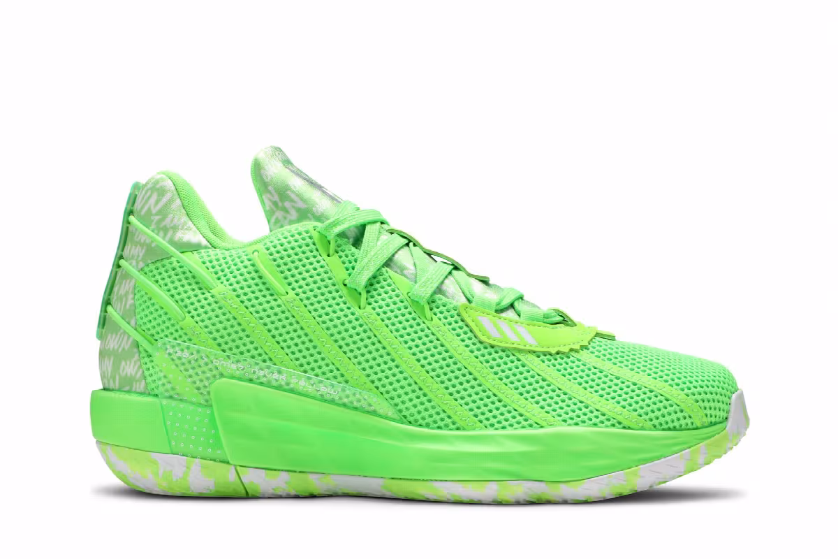 Adidas Dame 7 GCA I Am My Own Fan - Solar Green, view 2