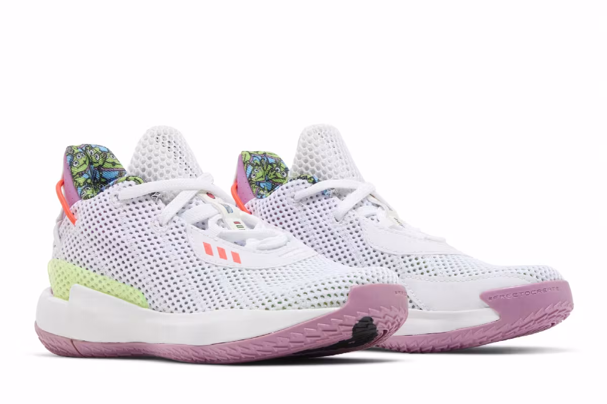 Toy Story x adidas Dame 7 Little Kid Buzz, view 9