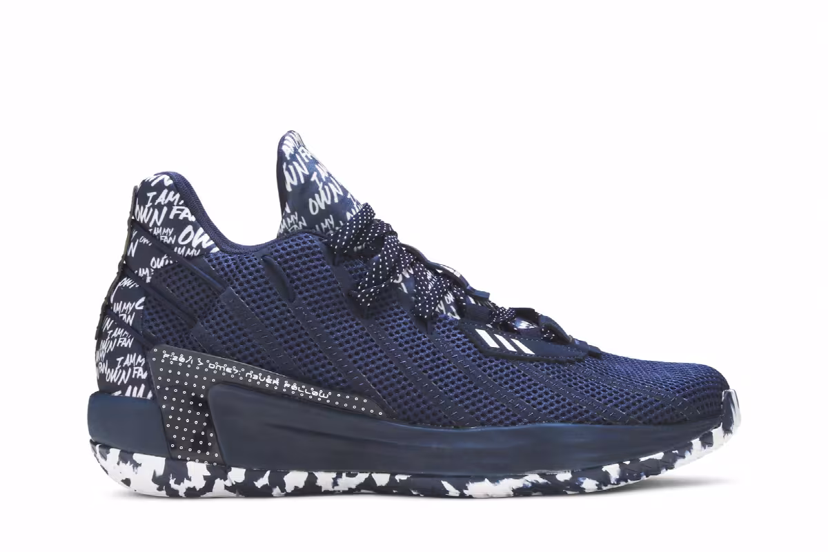 adidas Dame 7 I Am My Own Fan - Collegiate Navy, view 2