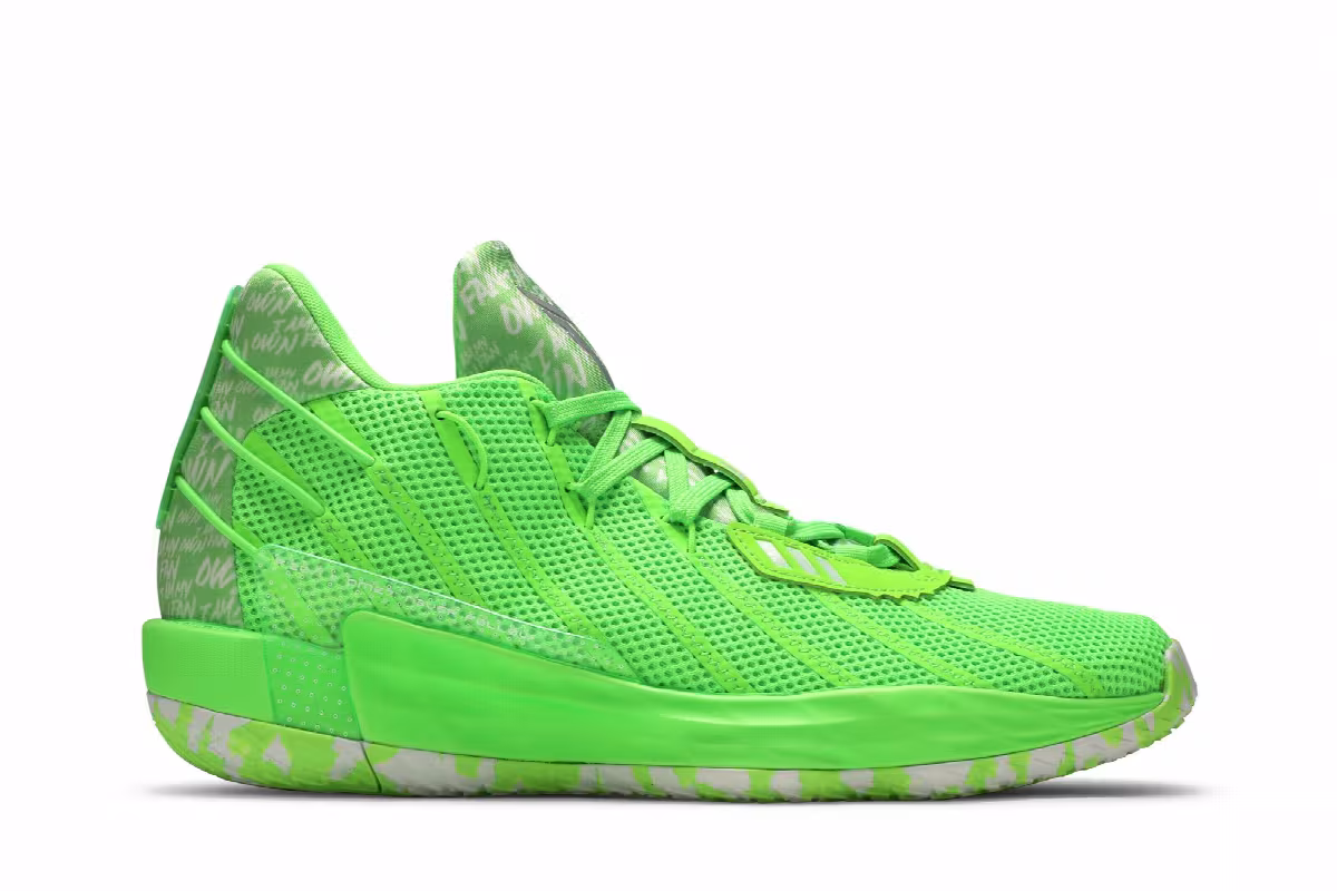 Adidas Dame 7 I Am My Own Fan - Solar Green, view 2