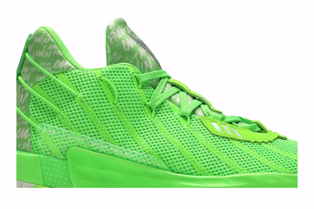 Adidas Dame 7 I Am My Own Fan - Solar Green, view 3