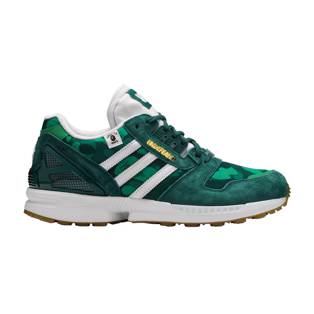 BAPE x Undefeated x adidas ZX 8000 A-ZX Series - Green Camo