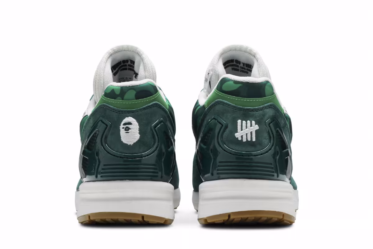 BAPE x Undefeated x adidas ZX 8000 A-ZX Series - Green Camo, view 7