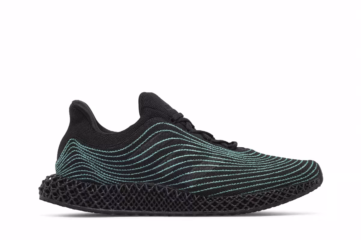 Parley x adidas Ultra 4D Uncaged Black Blue Spirit, view 2