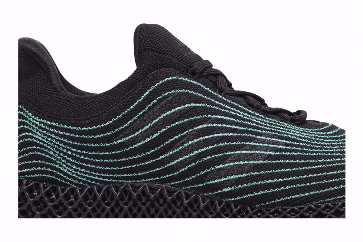 Parley x adidas Ultra 4D Uncaged Black Blue Spirit, view 3